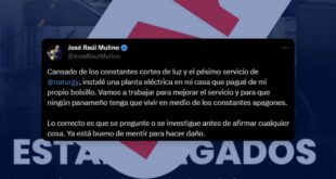 Presidente Mulino Advierte que hablen con la verdad