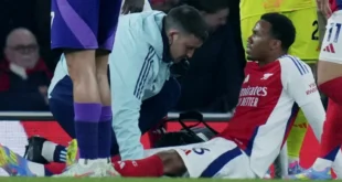 Gabriel Magalhães se perderá el resto de la temporada con el Arsenal tras lesión muscular