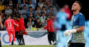 Jasper Cillessen sufre una perforación intestinal tras un fuerte choque en la Liga Española