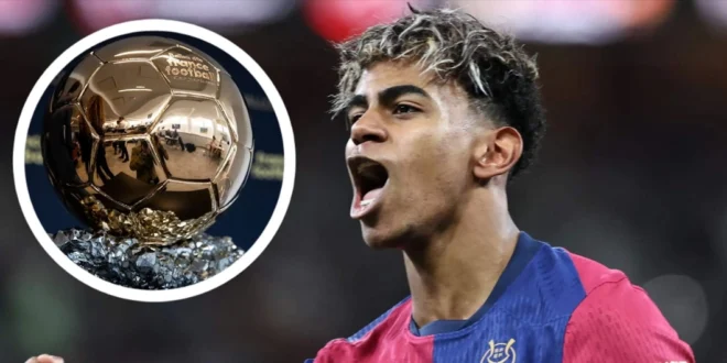 La afición del Barça ve a Lamine Yamal como Balón de Oro