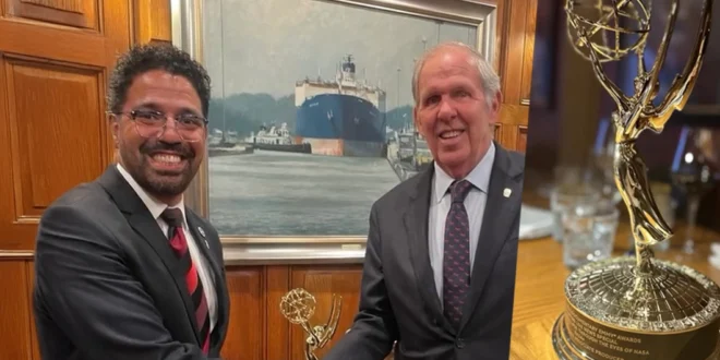 Panameño de la NASA, Daniel Lauchú, Honrado con Reconocimiento en Embajada Tras Ganar Premio Emmy