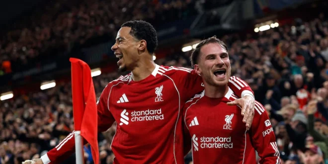 Alexis Mac Allister le da la victoria al Liverpool sobre el Real Madrid en la Champions League