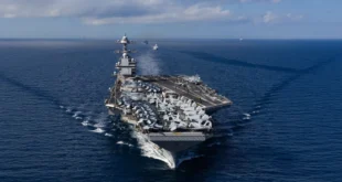 El Portaaviones Nuclear USS Gerald R. Ford Entró en el Área de Control del Comando Sur (SOUTHCOM)