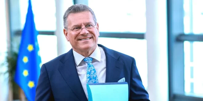 Comisario europeo de Comercio y Seguridad económica, Maros Sefcovic