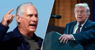 Donald Trump y Díaz Canel