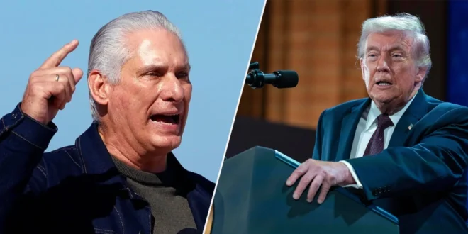 Donald Trump y Díaz Canel