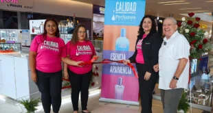 Nuevo diseño del quiosco de Perfumes Factory en el centro comercial Metromall Panamá