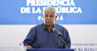 Presidente Mulino durante la Conferencia de Prensa