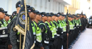 Unidades del SPI en formación para el operativo de seguridad de Carnavales 2026 en Panamá