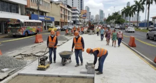 Alcaldía de Panamá impulsa plan de $17 millones para rehabilitar aceras y movilidad peatonal en el centro