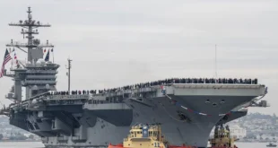 Ni Cerca Pasaron Los Misiles: el Porta Aviones Abraham Lincon esta Firme para dar seguridad al área