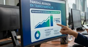 Panamá avanza en transparencia: depuración de sociedades alcanzará el 71% en 2026