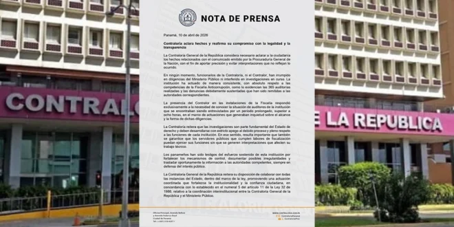 Contraloría aclara que no ha interferido en investigaciones y reafirma compromiso con la transparencia