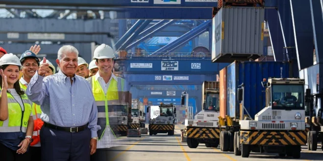 Presidente Mulino destaca eficiencia y mano de obra panameña en Puerto de Balboa