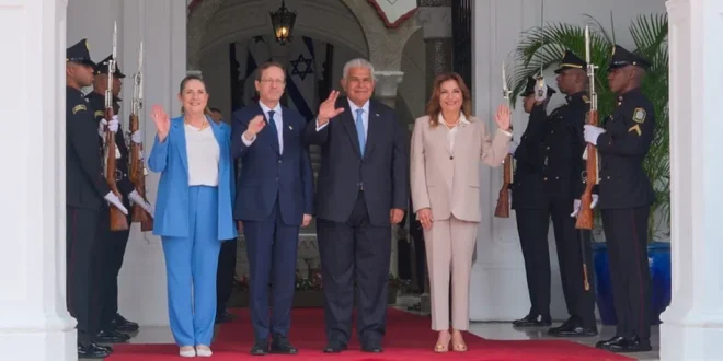 Mulino recibe a Isaac Herzog en histórica primera visita de un presidente de Israel a Panamá