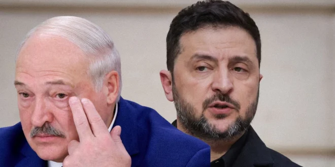 Volodimir Zelensky y Alexandr Lukashenko