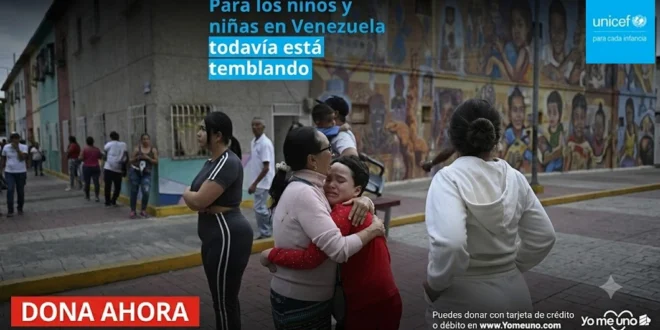 BAC y UNICEF habilitan donaciones para familias afectadas por terremotos en Venezuela
