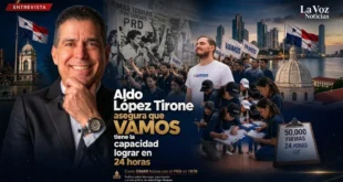 Aldo López Tirone asegura que VAMOS tiene la capacidad de lograr ser partido en 24 horas, como OMAR hiciera con el PRD en 1979