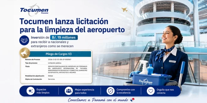 Tocumen lanza nueva licitación para garantizar un aeropuerto limpio y recibir a nacionales y extranjeros como se merecen