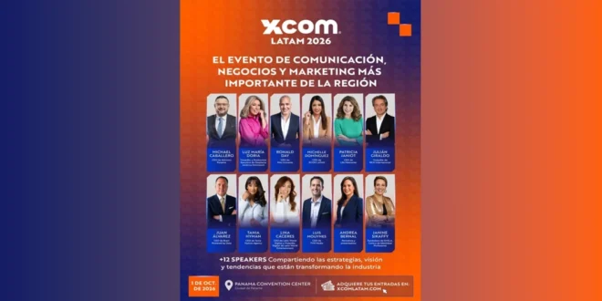 XCOM LATAM 2026 reunirá en Panamá a líderes de comunicación, medios y negocios
