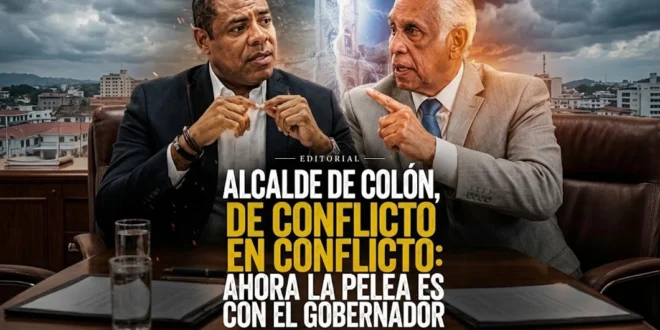 Alcalde de Colón, de conflicto en conflicto: ahora la pelea es con el gobernador