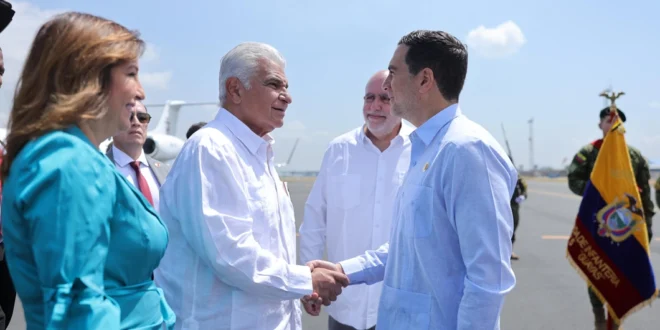 José Raúl Mulino se reúne con Daniel Noboa en Ecuador para abordar seguridad, comercio e inversiones