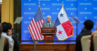 Presidente Mulino presenta en Columbia su estrategia para convertir a Panamá en un centro logístico mundial