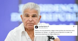 Presidente José Raúl Mulino se pronuncia sobre los viajes de diputados panameños a Taiwán